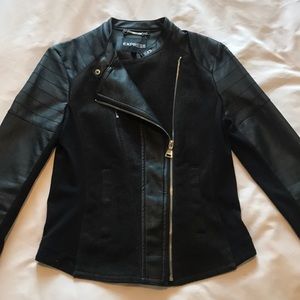 Black Express Moto Jacket